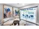 Comfortable seating area with outside views of the pool and patio at 5975 E Larkspur Dr, Scottsdale, AZ 85254