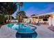 Stunning backyard with a refreshing pool, lounge chairs, manicured lawn and lush palm trees, perfect for entertaining at 7820 N 5Th Ave, Phoenix, AZ 85021