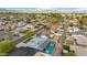 Aerial view showing homes with pools, green landscaping, and a well-connected neighborhood at 8229 E Devonshire Ave, Scottsdale, AZ 85251