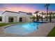 Luxury backyard featuring a pool, spa, and landscaping offering a serene and private outdoor living space at 12620 N 70Th St, Scottsdale, AZ 85254