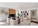 Cozy living room featuring a modern fireplace, comfortable seating, and stylish decor at 12620 N 70Th St, Scottsdale, AZ 85254