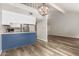 View of the kitchen with stainless steel appliances and modern lighting at 1616 S Torre Molinos Cir, Tempe, AZ 85281