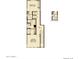 Floor plan of the bedroom level highlighting bedroom 2, hall, and the main bedroom at 1661 E Hampton Ln, Gilbert, AZ 85295