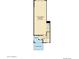 Detailed ground floor plan featuring a 2-car tandem garage, porch, entry, and courtyard at 1661 E Hampton Ln, Gilbert, AZ 85295