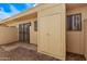 Private patio offers additional exterior storage, providing versatile functionality and convenience at 17242 N 16Th Dr # 6, Phoenix, AZ 85023