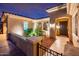 Charming home exterior showcasing lush landscaping and a welcoming entryway, perfect for relaxing outdoors at 22912 N San Ramon Ct, Sun City West, AZ 85375