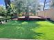 Lush backyard with artificial turf putting green at 2533 E Flower St, Phoenix, AZ 85016