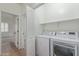 Laundry room featuring washer and dryer hookups and convenient shelving at 2754 S Sulley Dr # 103, Gilbert, AZ 85295