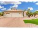 Beautiful single-Gathering home featuring manicured landscaping, a three-car garage, and a lovely tile roof at 3150 N 150Th Dr, Goodyear, AZ 85395