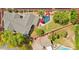 A bird's eye view of the property showcasing a beautiful pool and outdoor space at 4611 E Monterosa St, Phoenix, AZ 85018