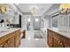 Bright bathroom featuring marble counters, dual sinks, and large glass shower at 4611 E Monterosa St, Phoenix, AZ 85018