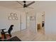 Spacious bedroom featuring wood floors and natural light at 5719 E Paradise Ln, Scottsdale, AZ 85254