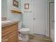 Cozy bathroom with an integrated vanity and sink for a serene experience at 67 S Amulet Ave, Mesa, AZ 85208