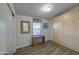 Comfortable bedroom features a murphy bed and desk in a cozy and functional living space at 67 S Amulet Ave, Mesa, AZ 85208