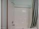 Inviting shower with clean white tiling, perfect for a relaxing bathing experience at 67 S Amulet Ave, Mesa, AZ 85208