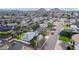 Aerial of a quiet neighborhood, highlighting well-kept homes and tree-lined streets at 7041 E Cypress St St, Scottsdale, AZ 85257