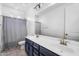 Bathroom showcasing double sinks, modern fixtures, and bright lighting at 10425 E Corbin Ave, Mesa, AZ 85212