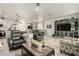Open-concept living room seamlessly connects to the kitchen and dining area at 11571 E Chevelon Trl, Gold Canyon, AZ 85118