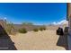 Backyard with desert landscaping and a brick privacy wall at 11738 S 173Rd Ln, Goodyear, AZ 85338
