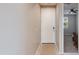 Hallway with a white front door, light wood-look floors and views to other rooms at 11738 S 173Rd Ln, Goodyear, AZ 85338