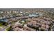 High-angle view features community amid lakes, green spaces, and varied residential architecture at 1930 W Yellowstone Way, Chandler, AZ 85248