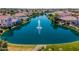 A serene lake with a fountain is a visual centerpiece to this neighborhood at 1930 W Yellowstone Way, Chandler, AZ 85248