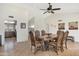 Bright dining area with a large decorative table and chairs, complete with decorative tile flooring at 2315 E Cholla St, Phoenix, AZ 85028