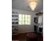 Spacious walk-in closet with shelving for shoes, bags, and clothing, featuring a chandelier at 2401 E Rio Salado Pkwy # 1225, Tempe, AZ 85288