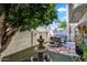 Patio view of fountain and seating area at 33 W Missouri Ave # 17, Phoenix, AZ 85013