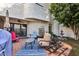 Outdoor patio with seating, tile flooring, and a decorative water feature at 33 W Missouri Ave # 17, Phoenix, AZ 85013