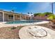Backyard view of a sparkling pool at 3502 W Gardenia Ave, Phoenix, AZ 85051