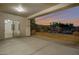 Covered back patio offering desert landscaping and views of the backyard and sunset at 3750 E Sawtooth Dr, Chandler, AZ 85249