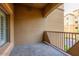 Outdoor balcony space with metal railing overlooking common area at 5350 E Deer Valley Dr # 2435, Phoenix, AZ 85054