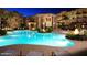 Resort-style pool and spa area with tropical landscaping and comfortable seating at 5350 E Deer Valley Dr # 2435, Phoenix, AZ 85054