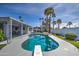 Backyard pool with diving board, lush landscaping, gazebo, and a well-maintained patio space at 6801 E Sheena Dr, Scottsdale, AZ 85254