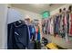 Walk-in closet with ample storage space and organization racks at 737 W Desert Valley Dr, San Tan Valley, AZ 85143