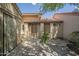 Private front entrance with drought-tolerant landscaping and convenient access to the front door at 945 N Pasadena -- # 84, Mesa, AZ 85201