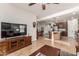 Open-concept design showcases seamless flow between the Gathering room, kitchen, and dining areas at 1322 W Spur Dr, Phoenix, AZ 85085