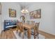 Elegant dining room with a decorative chandelier and stylish decor, ideal for Gathering meals and entertaining guests at 3060 N Ridgecrest -- # 200, Mesa, AZ 85207