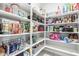 Well-organized walk-in pantry featuring ample shelving space for storing groceries and household items at 2640 N Heritage St, Buckeye, AZ 85396