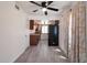 Bright kitchen with stainless steel appliances, and a view to the dining and living area at 600 S Dobson Rd # 67, Mesa, AZ 85202
