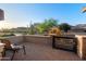 Charming front patio with brick pavers, privacy wall, gate, and desert views at 6887 E Hacienda La Colorada Dr, Gold Canyon, AZ 85118