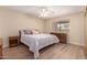 Comfortable bedroom with bright window, ceiling fan, and natural light at 1021 S Greenfield Rd # 1194, Mesa, AZ 85206