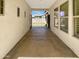 Covered patio with a view of the backyard with a block wall at 12644 N 152Nd Ave, Surprise, AZ 85379