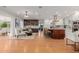 Open-concept living space featuring a seamless blend of the living room and kitchen areas at 1316 E Vermont Ave, Phoenix, AZ 85014