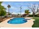 Inviting backyard pool and spa with lounging area at 1316 E Vermont Ave, Phoenix, AZ 85014