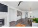 Open concept living space features dining room, living room, and fireplace at 15221 N Clubgate Dr # 2132, Scottsdale, AZ 85254