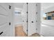 Bathroom hallway with a shower/tub combination visible, and door access to the bedroom at 18150 W Tanglewood Dr, Goodyear, AZ 85338