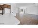 Open floor plan with quartz countertop island at 18150 W Tanglewood Dr, Goodyear, AZ 85338