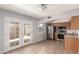 Bright and functional kitchen with stainless steel appliances and a view to the yard at 225 N Standage -- # 30, Mesa, AZ 85201
